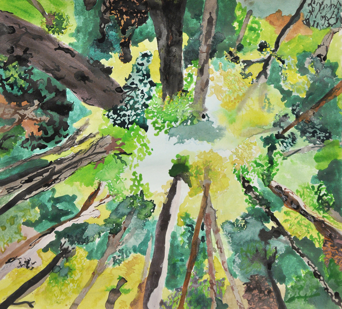 Mark Smith, We are here, 2017, work on paper, 35 x 38 cm.