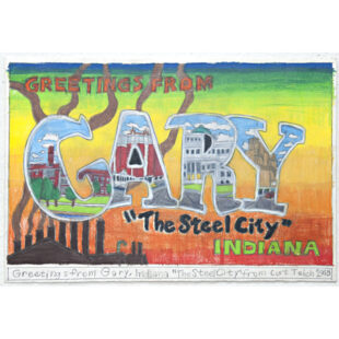 Greetings from Gary, Indiana “The Steel City” from Curt Teich 1945