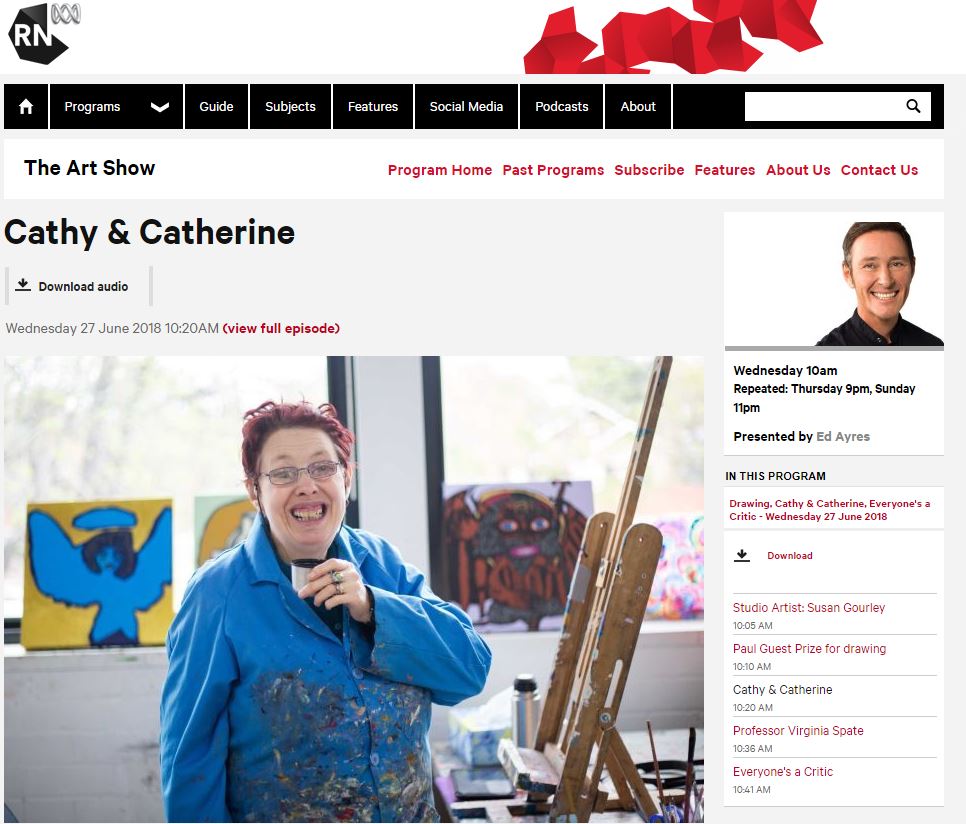 ABC RADIO NATIONAL: Cathy Staughton Collaboration | 2018