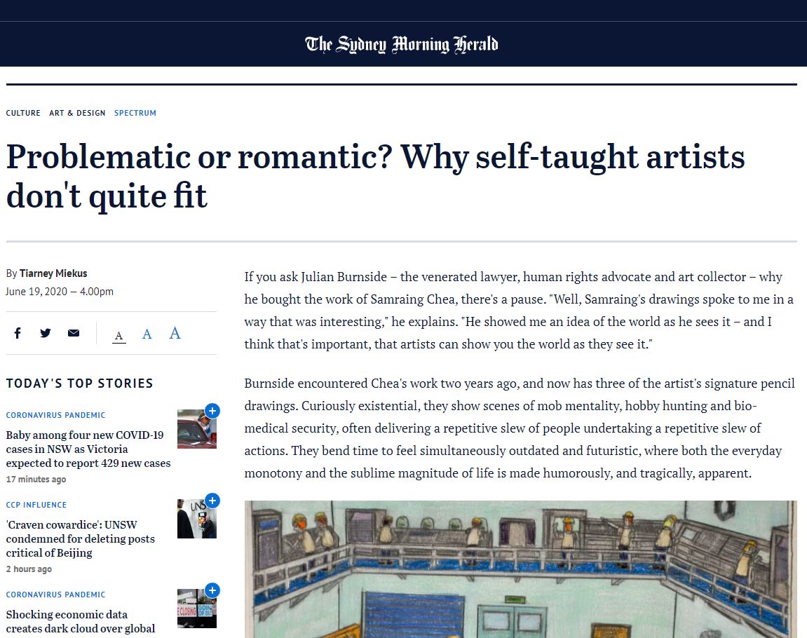 THE SYDNEY MORNING HERALD: Samraing Chea | 2020