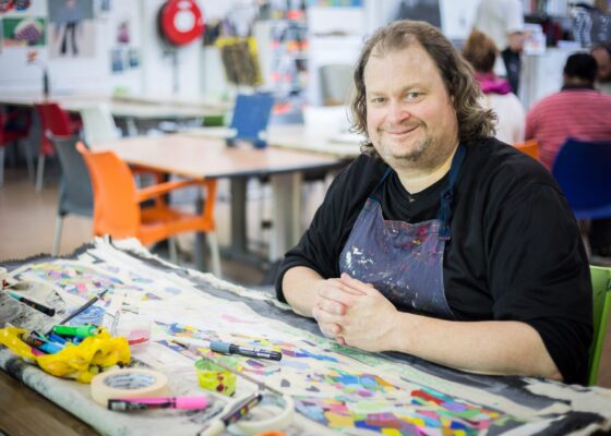 James MacSporran in the studio