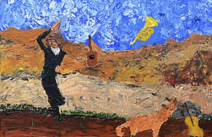 Christian Hansen paints from his heritage