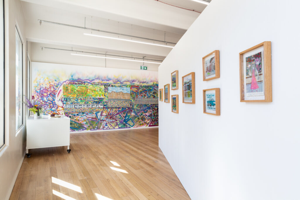 Install shot of 4x4 Artist Solos