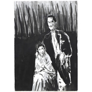 Salvador Dali and his Wife 1957