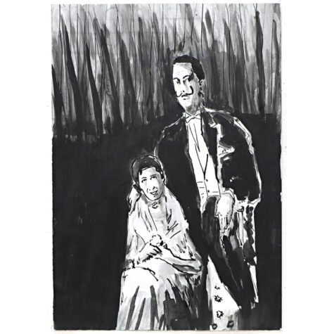 Salvador Dali and his Wife 1957